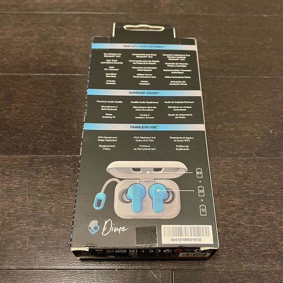 Skullcandy Light Gray Blue Dime True Wireless Bluetooth Earbuds - Picture 9 of 12